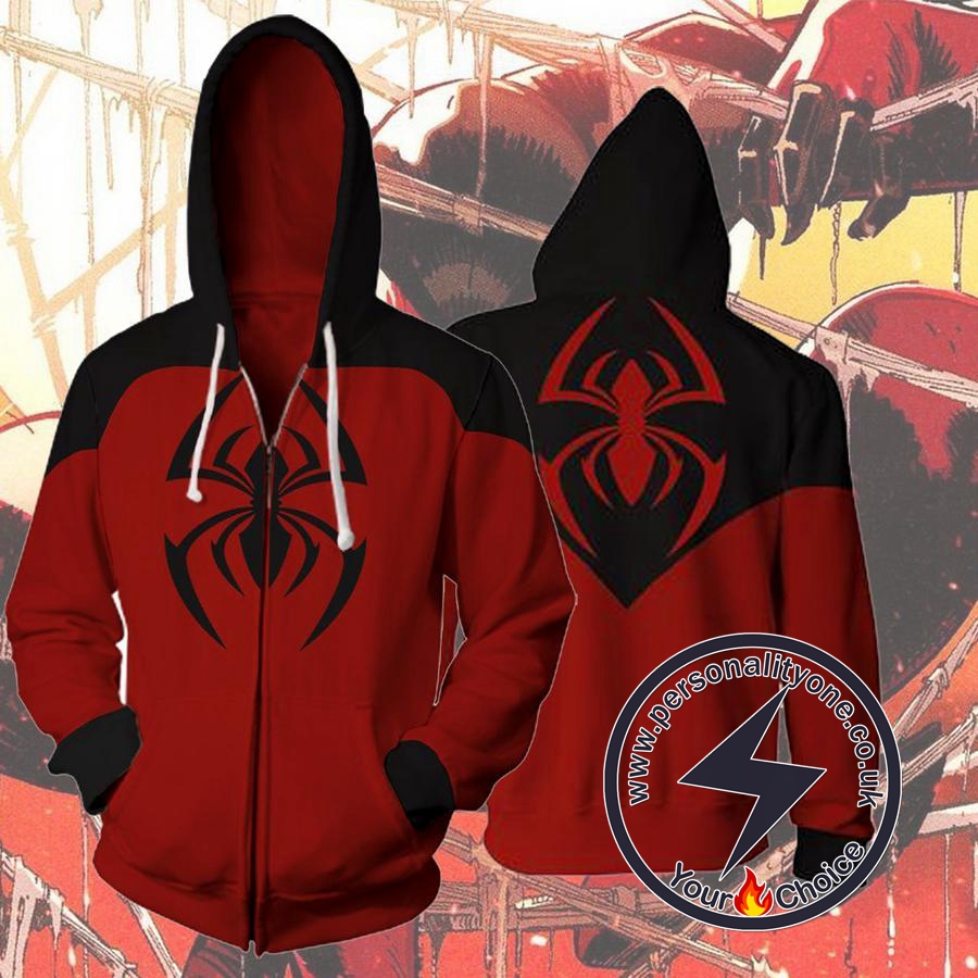 SCARLET SPIDER KAINE PARKER 3D Hoodies - ZIP UP - SPIDERMAN 3D